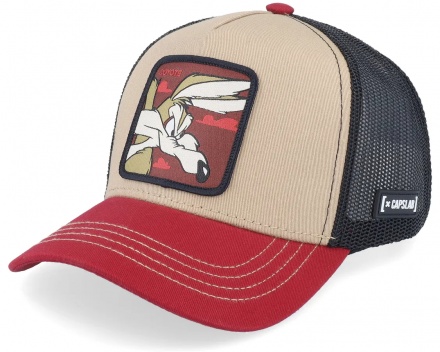 Casquette - Capslab Looney Tunes Wile E Coyote Trucker (beige/noir/rouge)