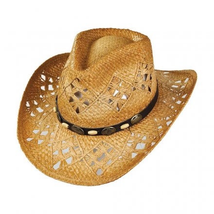 Chapeaux - Annie Oakley Raffia Cowboy Hat (nature)