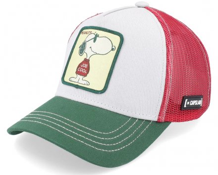 Casquette - Capslab Peanuts Snoopy (blanc/vert/rouge)