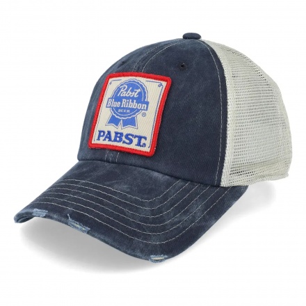 Casquette - American Needle PABST Orville Trucker (bleu/blanc cassé)
