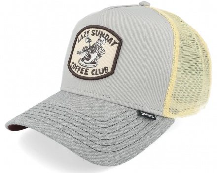 Casquette - Djinns HFT Cap Coffee Club Trucker (beige/gris)