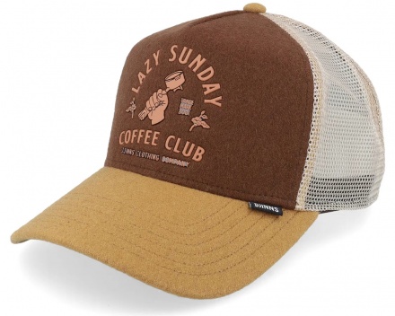 Casquette - Djinns HFT Cap Lazy Barista Trucker (beige/marron/crème)