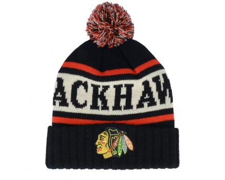 Bonnet - American Needle Chicago Blackhawks Pillow Line Knit (noir/blanc/rouge)
