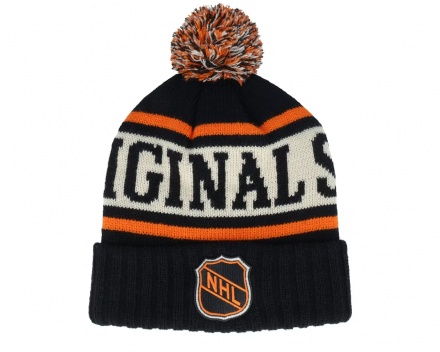Bonnet - American Needle NHL Pillow Line Knit (noir/blanc/orange)