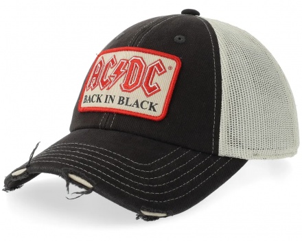 Casquette - American Needle ACDC Orville Trucker (blanc/noir)
