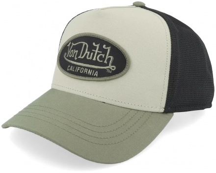 Casquette - Von Dutch Embroidery Trucker (noir/blanc/vert)