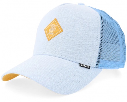 Casquette - Djinns HFT OxfordContra Trucker (bleu clair/jaune)