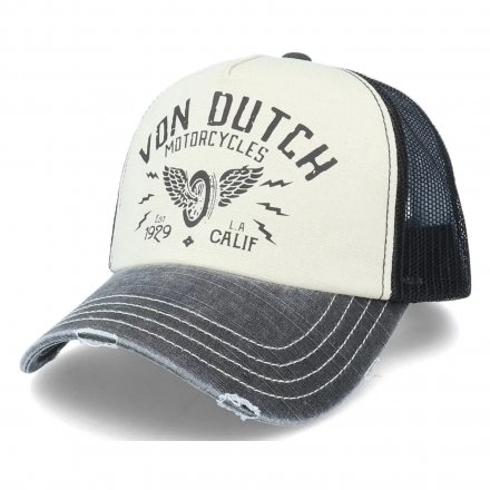 Casquette - Von Dutch Crew 2 Trucker (blanc/noir)