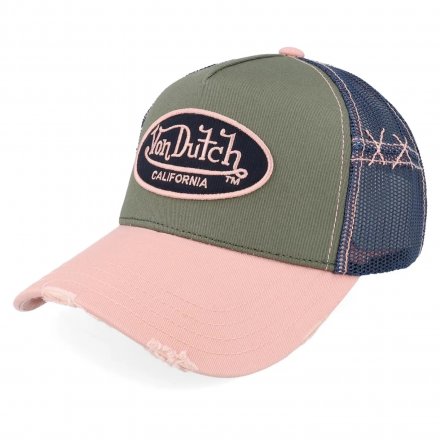 Casquette - Von Dutch Oval Patch Trucker (rose/multicolore)