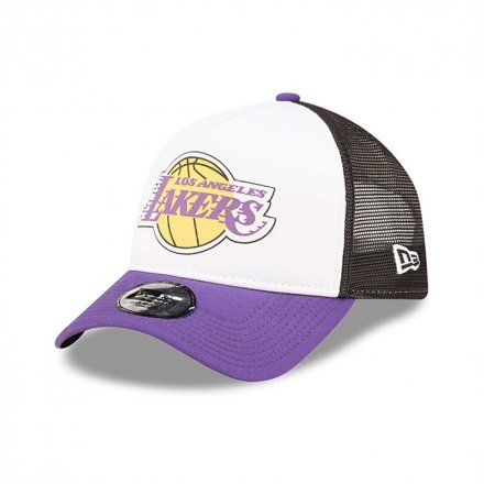 Casquettes - New Era Los Angeles Lakers A-Frame Trucker Cap (lilas)