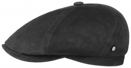 Casquette gavroche/irlandaise - Stetson Gustine Goat Suede Cap (bleu marine)