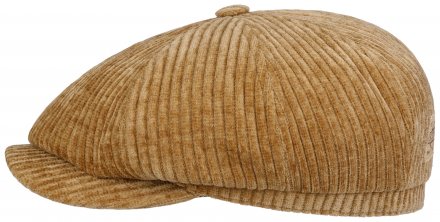 Casquette gavroche/irlandaise - Stetson Hatteras Corduroy Jersey Newsboy Cap (beige)