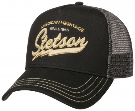 Casquettes - Stetson Trucker Cap American Heritage Classic (Noir)