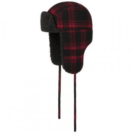 Bonnet - Stetson Checker Aviator Winter Hat (rouge)