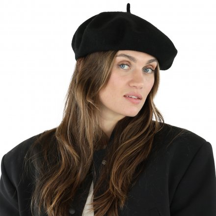 Berets - Gårda Annecy Wool Beret (noir)
