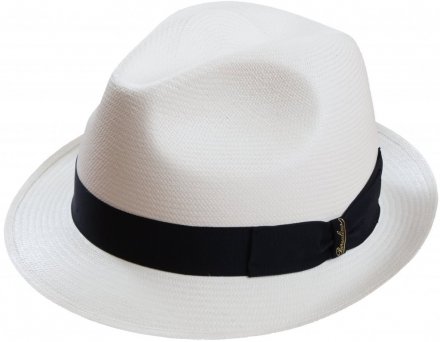 Chapeaux - Borsalino Panama Fine Trilby (blanc)