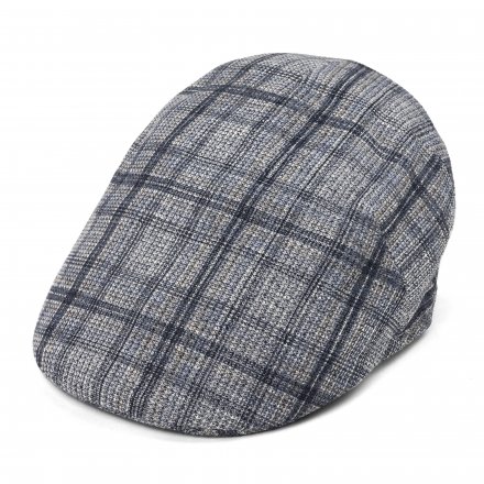 Casquette gavroche/irlandaise - Gårda Forio Cotton Mix Flat Cap (bleu/gris)