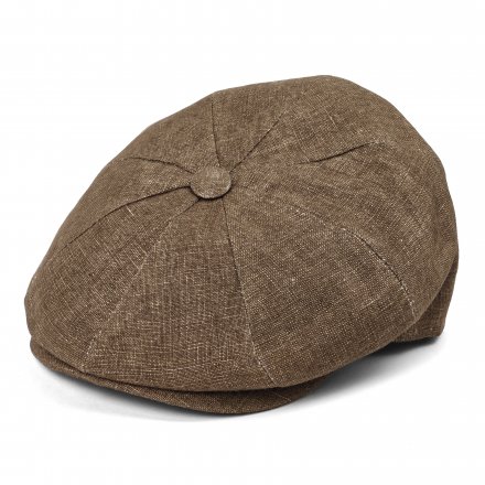 Casquette gavroche/irlandaise - Gårda Vero Linen Newsboy Cap (marron)