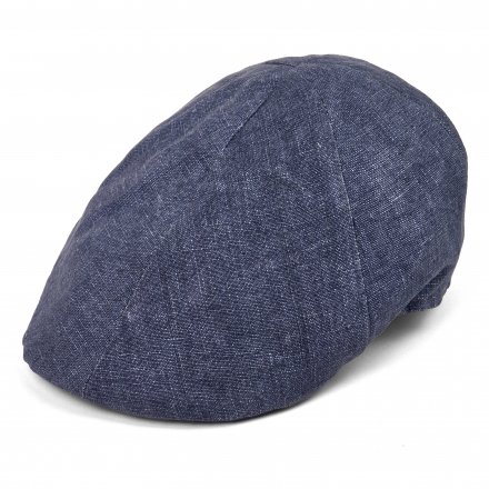 Casquette gavroche/irlandaise - Gårda Tallone Linen Flat Cap (bleu)