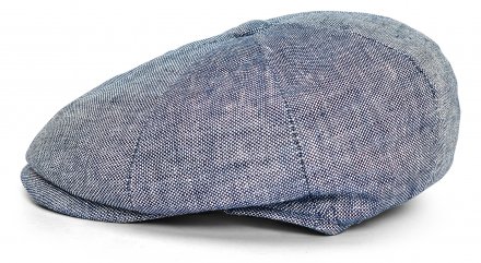 Casquette gavroche/irlandaise - Gårda Palizzi Marina Linen Newsboy Cap (bleu)