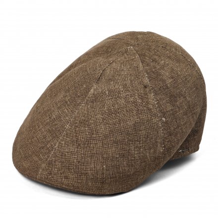 Casquette gavroche/irlandaise - Gårda Tallone Linen Flat Cap (marron)