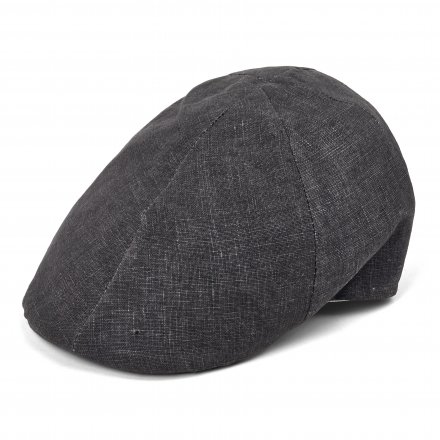 Casquette gavroche/irlandaise - Gårda Tallone Linen Flat Cap (gris foncé)
