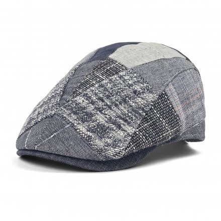 Casquette gavroche/irlandaise - Gårda Zannone Linen Mix Flat Cap (bleu)
