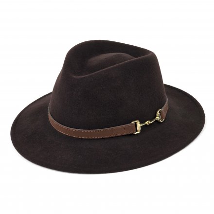 Chapeaux - Gårda Braga Wool felt Fedora (brun)