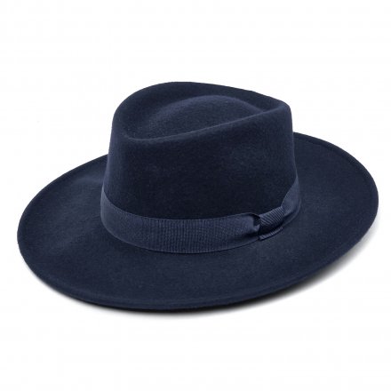 Chapeaux - Gårda Napoli Fedora Wool Hat (bleu marine)