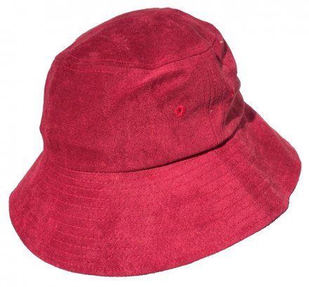 Chapeaux - Gårda Suede Bucket (rouge)