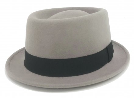 Chapeaux - Gårda Manarola Pork Pie Wool Hat (gris)