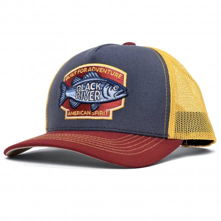 Casquette - Black River Adventure Trucker (bleu/beige/rouge)