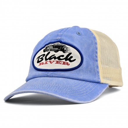 Casquette - Black River Hot Rod Washed Trucker (bleu clair/crème)