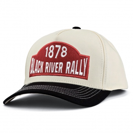 Casquette - Black River Louisville Cotton Snapback (blanc cassé/noir)