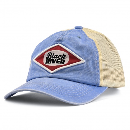 Casquette - Black River Memphis Washed Trucker (bleu clair/crème)