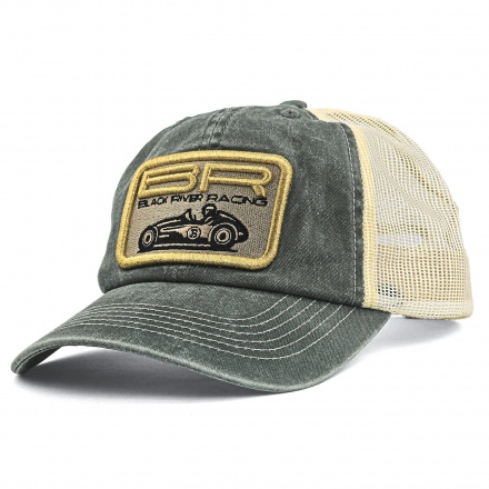 Casquette - Black River Racer Washed Trucker (vert foncé/crème)