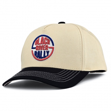 Casquette - Black River Rally Cotton Snapback (crème/noir)