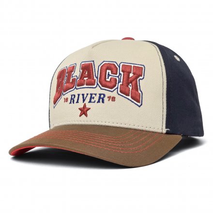 Casquette - Black River Texas Trucker (crème/marine/marron)