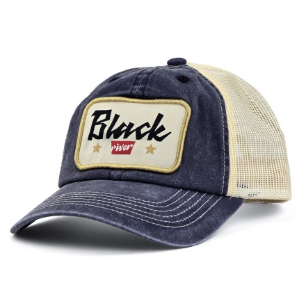 Casquette - Black River Toledo Washed Trucker (marine/crème)