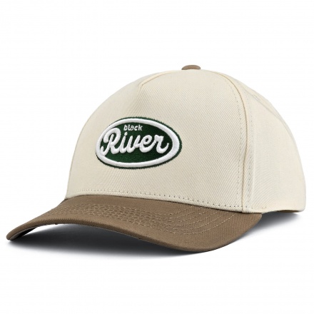 Casquette - Black River Waco Cotton Snapback (blanc cassé/kaki)