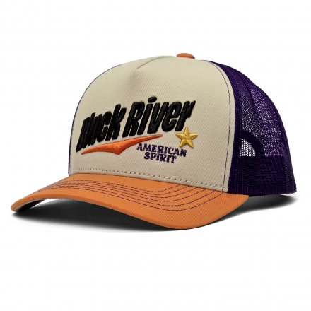 Casquette - Black River Spirit Trucker (crème/violet/orange)