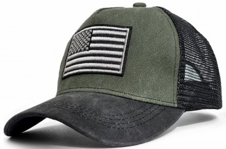 Casquette - Gårda Flag Denim Trucker Cap (vert noir)