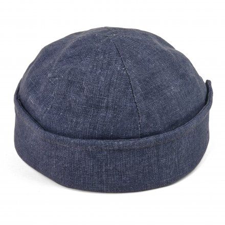 Bonnet - Gårda Cavo Linen Docker Beanie (bleu)