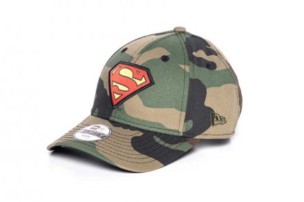 Casquettes Enfant - New Era Trucker Superman (vert)
