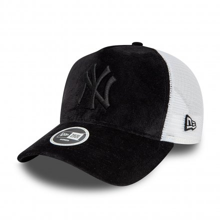 Casquettes - New Era NY Yankees Velour Trucker Cap (Noir/Blanc)