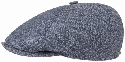 Casquette gavroche/irlandaise - Stetson Brooklin Cotton/Linen (bleu)