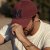 Casquette - Gårda Letter Cap 'M' (bordeaux/bleu)
