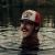 Casquette - Black River Falcon Cotton Cap (crème/rouge/noir)