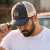 Casquette - Black River Eagle Washed Trucker (noir/crème)