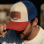 Casquette - Black River Frontier Trucker (blanc cassé/bleu/rouge)